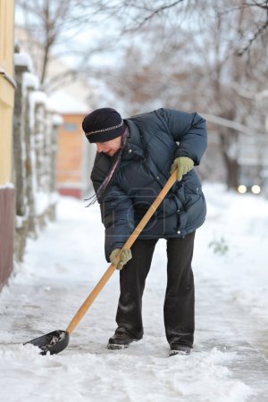 Winter time, snow removing