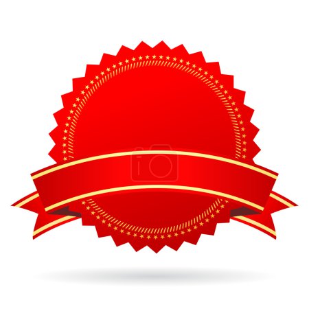 Icône de récompense vide rouge 