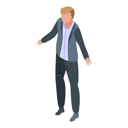 Ilustración de Icono de cooperación empresarial. Isométrico de la cooperación empresarial icono vectorial para el diseño web aislado sobre fondo blanco - Imagen libre de derechos