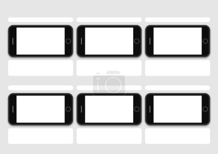 Ilustración de Profesional de la pantalla del teléfono celular HD 1920 x 1080 plantilla de guion gráfico es la conveniencia de presentar la historia al cliente. El diseño A4 de la relación de papel es fácil de ajustar para imprimir
. - Imagen libre de derechos