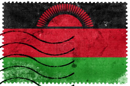 Malawi Flag - old postage stamp