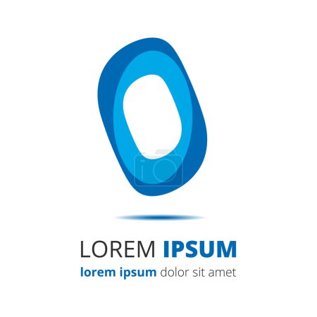 Ilustración de Letra O Vector Origami Logo icono. Diseño abstracto colorido elemento de plantilla icono del logotipo - Imagen libre de derechos