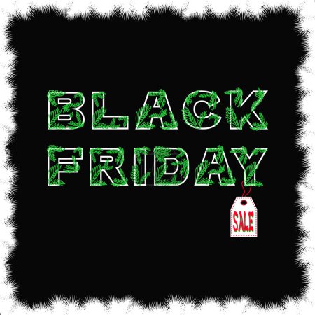 Photo for Black Friday. Sale tag on a black background - Royalty Free Image