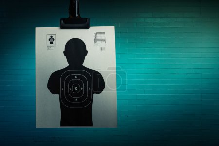 Shooting target on background