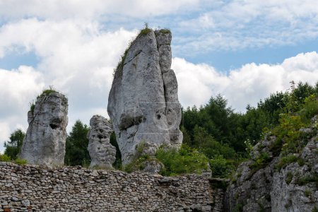 Photo for Ogrodzieniec Castle in south-central Poland - Royalty Free Image