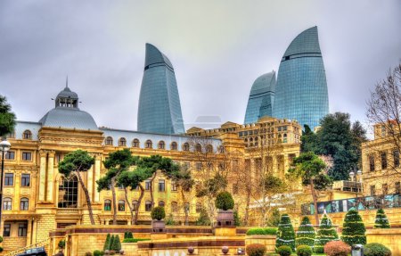 das Stadtzentrum von Baku