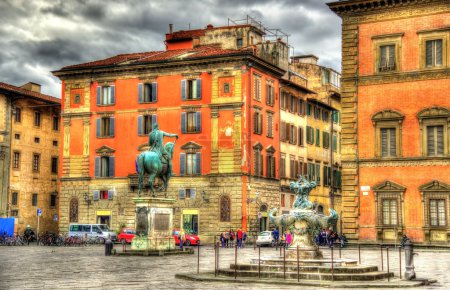 Santissima Annunziata square in Florence - Italy