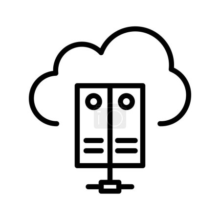 Ilustración de Cloud data Vector icono que puede modificar o editar fácilmente - Imagen libre de derechos