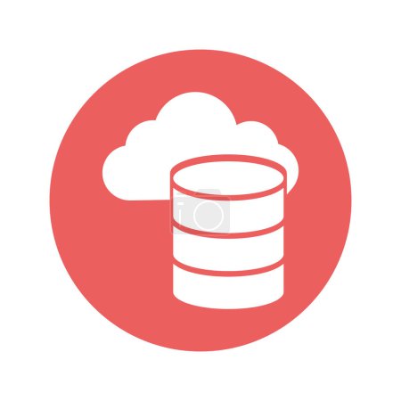 Ilustración de Computación en la nube Icono de vector aislado que puede modificar o editar fácilmente - Imagen libre de derechos