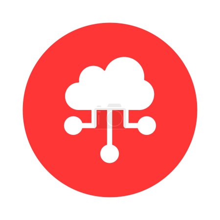 Ilustración de Computación en la nube Vector icono que puede modificar o editar fácilmente - Imagen libre de derechos