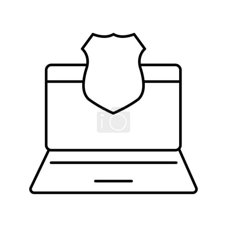 Ilustración de Red informática Icono vectorial que puede modificar o editar fácilmente - Imagen libre de derechos