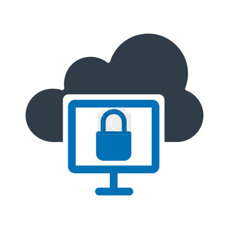 Ilustración de Icono de computación en nube que puede modificar o editar fácilmente - Imagen libre de derechos