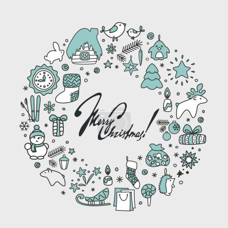 Fondos con iconos - Año Nuevo, Navidad, invierno

