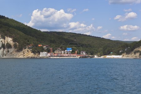 Vista del asentamiento turístico Dzhanhot en el distrito de Gelendzhik de la región de Krasnodar, Rusia
