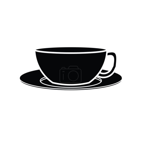 Ilustración de Imagen de taza de café vector aislar en blanco - Imagen libre de derechos