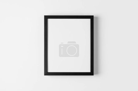 Photo for Black wall frame mockup, portrait orientation, 8x10. - Royalty Free Image