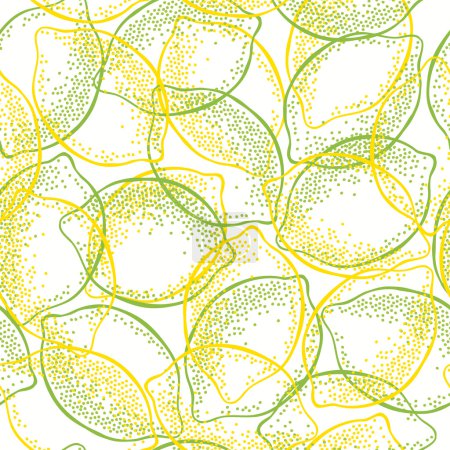 Ilustración de Patrón sin costuras con limones y limas
. - Imagen libre de derechos