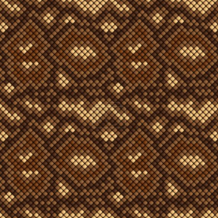 Illustration for Snake skin seamless pattern - vector illustration. eps 8 - Royalty Free Image