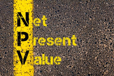 Business Acronym NPV as Net Present Value