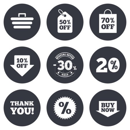 Sale discounts icons