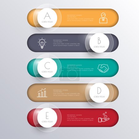 Ilustración de Círculo de infografías con iconos establecidos
. - Imagen libre de derechos