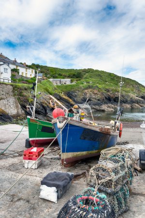 Barcos de pesca en Portloe
