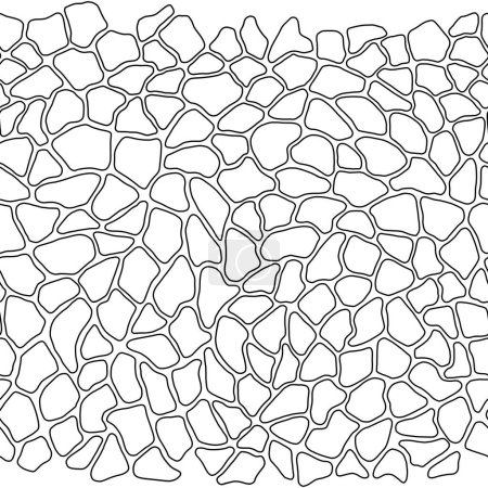 Terrazzo moderno patrón sin costuras colorido de moda. Fondo creativo abstracto con pequeñas piezas caóticas formas irregulares. Ideal para papel de envolver, textil, impresión, papel pintado, terrazo flooring.Black blanco