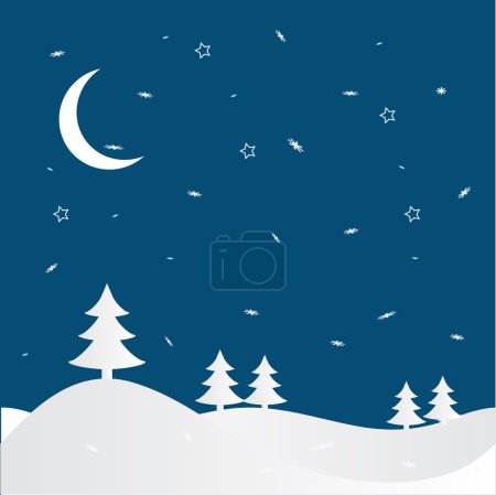 Joyeux paysage de Noël .
