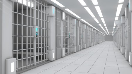 3d intérieur prison
