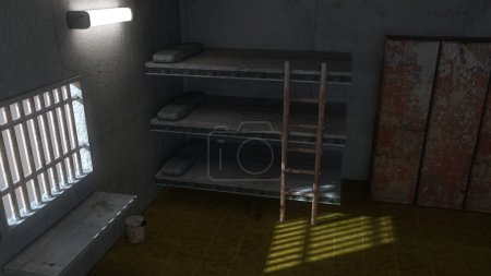 3d cárcel interior
