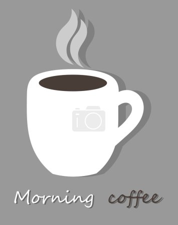 Ilustración de Una taza de café. Ilustración vectorial - Imagen libre de derechos