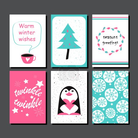 Colección de tarjetas de felicitación de Navidad
.