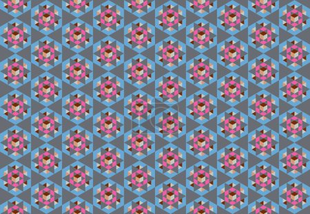 Fondo colorido moderno con patrón hexagonal