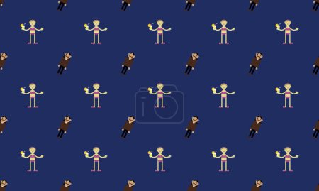 Fondo de color con diferentes accesorios
