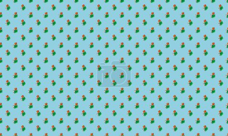 Fondo de color con diferentes accesorios
