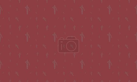 Fondo de color con diferentes accesorios