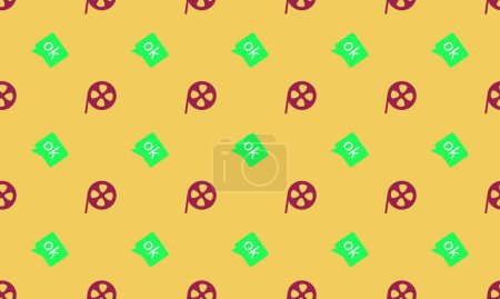 Fondo de color con diferentes accesorios