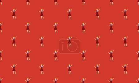 Fondo de color con diferentes accesorios
