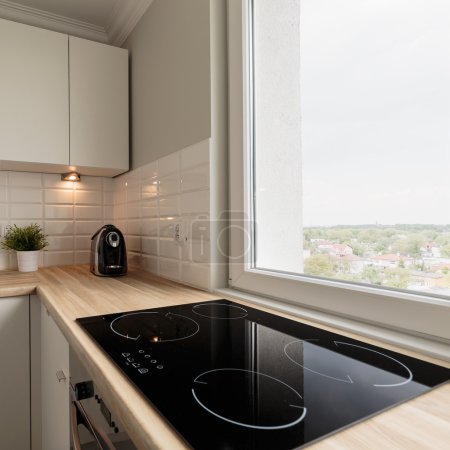 Functional kitchen in new flat