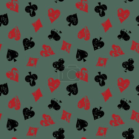 Fondo vintage con palos de cartas
