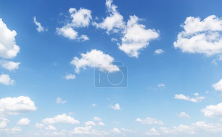 white clouds and blue sky 