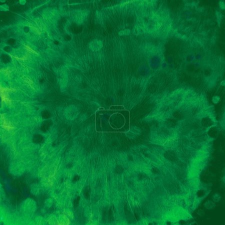 Photo for Circular Tie Dye. Batik Psychedelic Design. Hippie Spiral Kaleidoscope. Green Tie Die Paint. Circle Artistic Effect. Abstract Color Shirt. Heart Art Background. Swirl Backdrop. Tie Dye Circular. - Royalty Free Image