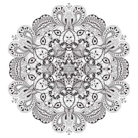 Vector ornamental abstracto dibujado a mano fondo
