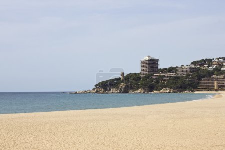 Photo for Torre Valentina, it is an old coastal defense tower and a monument protected cultural property listed in the national interest of the municipality of Calonge, Catalonia (Spain) - Royalty Free Image