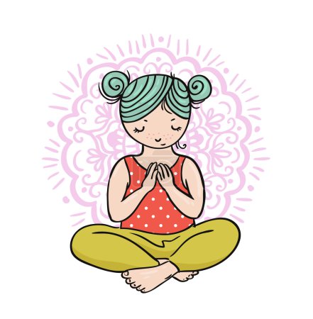 Logo de yoga para niños
 