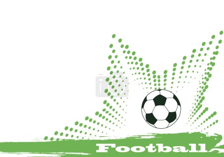 Photo for Green football star - Royalty Free Image