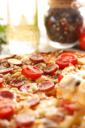 Pizza clásica casera
