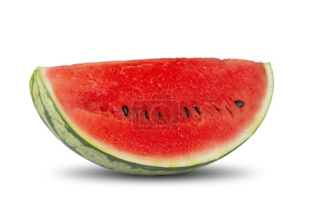 Photo for Fresh Watermelon On White Background - Royalty Free Image