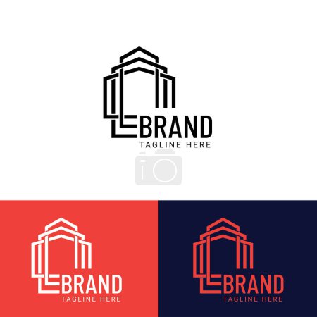 Illustration for Modern house, Real estate logo - Royalty Free Image