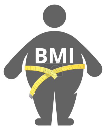 Illustration for Obesity health Concept illustration - Royalty Free Image